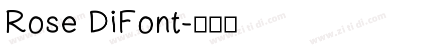 Rose DiFont字体转换